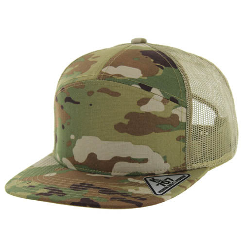 707T | TRUCKER HAT - Scorpion Camo/Khaki
