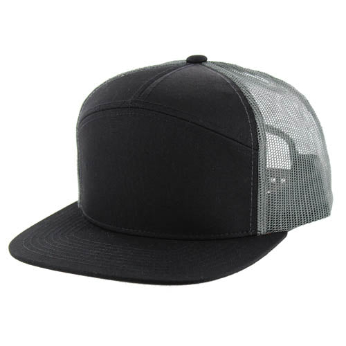 707T | TRUCKER HAT - Black/Charcoal