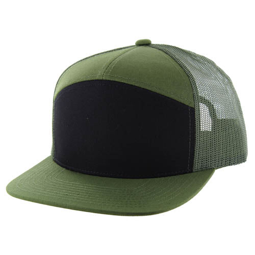 707T | TRUCKER HAT - Black/Olive