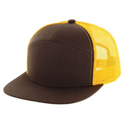 707T | TRUCKER HAT - Brown/Gold