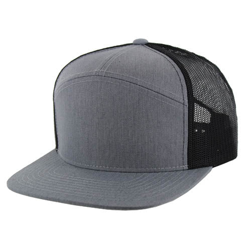 707T | TRUCKER HAT - Heather Grey/Black