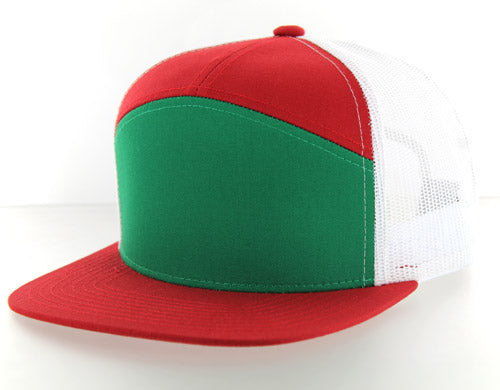 707T | TRUCKER HAT - Kelly Green/Red/White