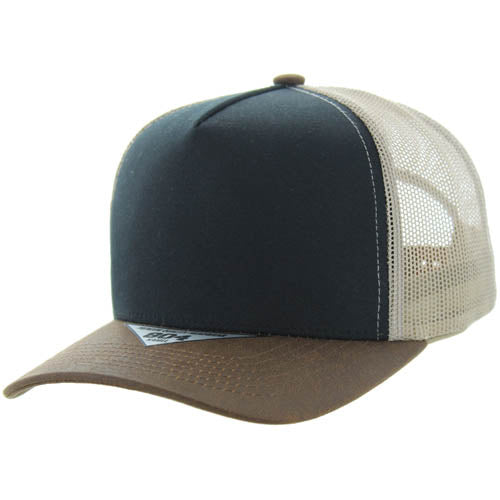 804COT | CANVAS OIL TRUCKER - Black/Brown/Khaki