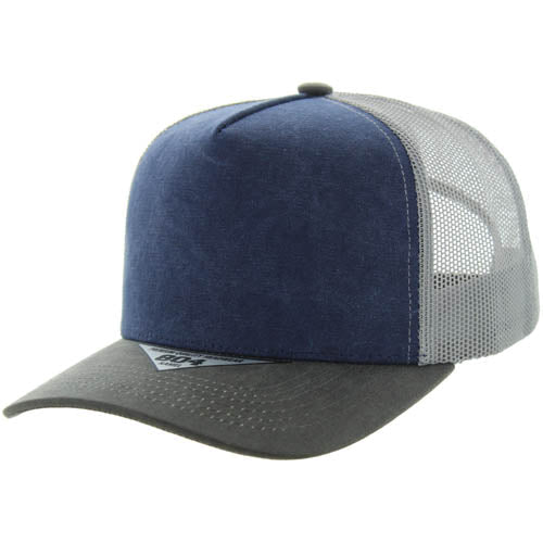 804COT | CANVAS OIL TRUCKER - Navy/Charcoal/Grey