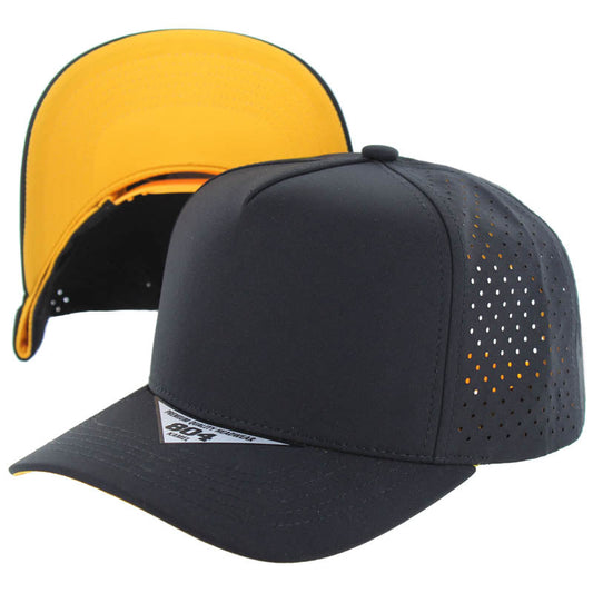 804DPS | PERFORATED SUBTONE HAT - Black (Gold)