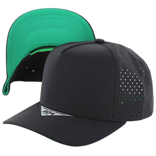804DPS | PERFORATED SUBTONE HAT - Black (Kelly Green)