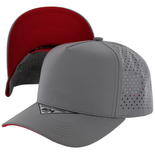 804DPS | PERFORATED SUBTONE HAT - Light Grey (Red)