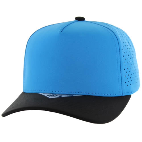 804DP | PERFORATED HAT - Aqua/Black