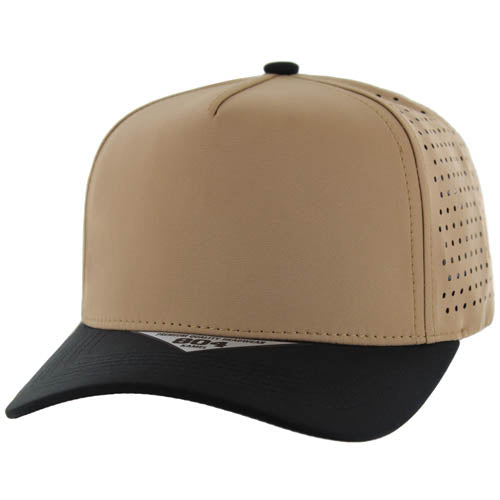 804DP | PERFORATED HAT - Khaki/Black