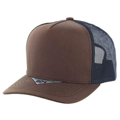 804T | TRUCKER HAT - Brown/Black