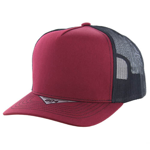 804T | TRUCKER HAT - Burgundy/Black