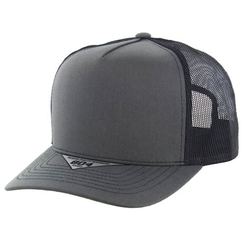 804T | TRUCKER HAT - Charcoal/Black