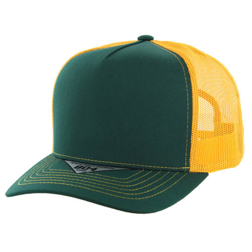 804T | TRUCKER HAT - Dark Green/Gold