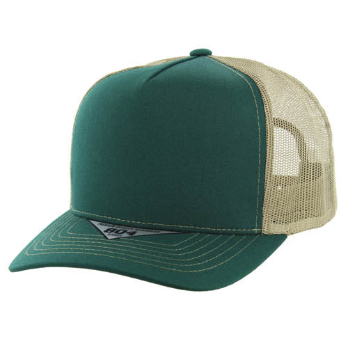 804T | TRUCKER HAT - Dark Green/Khaki