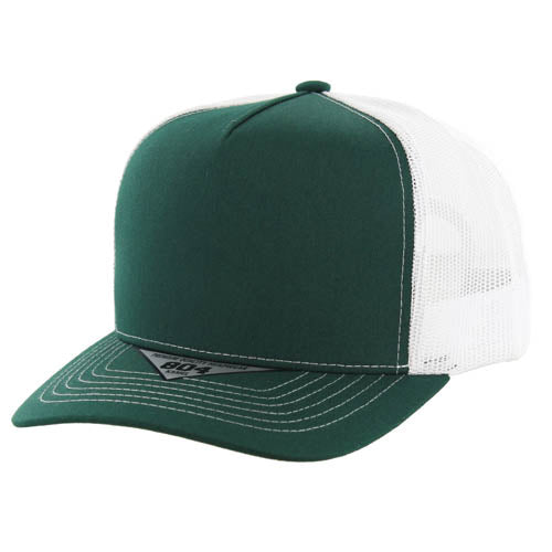 804T | TRUCKER HAT - Dark Green/White