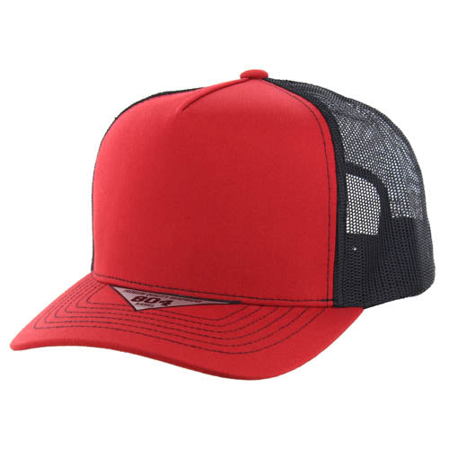804T | TRUCKER HAT - Red/Black