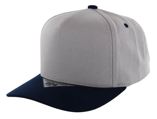 804 | COTTON HAT - Grey/Navy