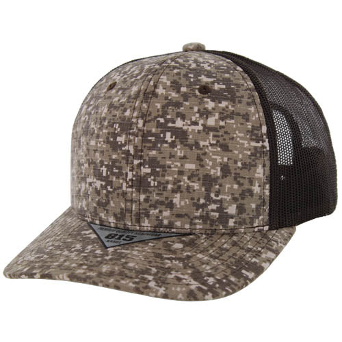 815DCT | DIGI CAMO TRUCKER HAT - Desert Camo/Brown