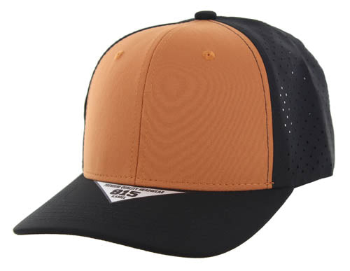 815DP | PERFORATED HAT - Burnt Orange/Black/Black