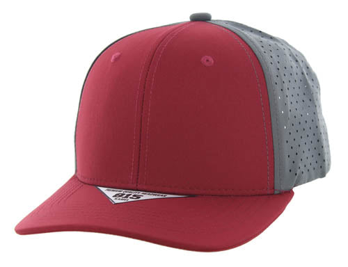815DP | PERFORATED HAT - Burgundy/Charcoal