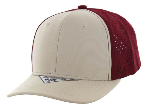 815DP | PERFORATED HAT - Khaki/Burgundy