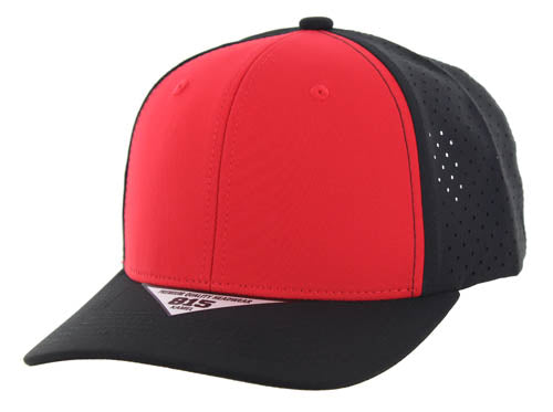 815DP | PERFORATED HAT - Red/Black/black