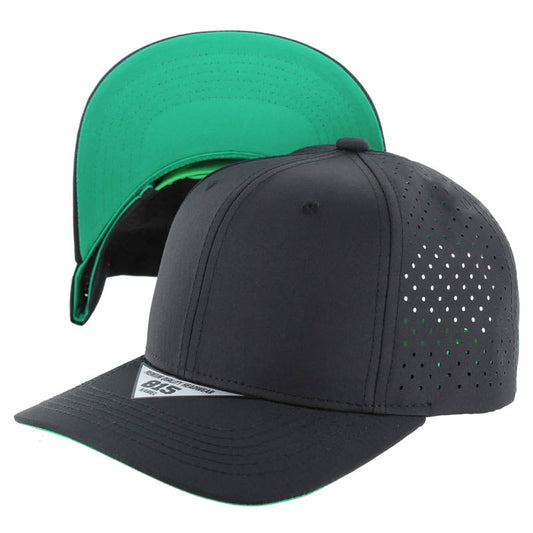 815DPS | PERFORATED SUBTONE HAT - Black (Kelly Green)