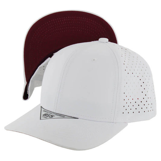 815DPS | PERFORATED SUBTONE HAT - White (Burgundy)