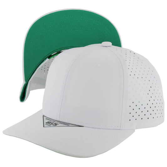 815DPS | PERFORATED SUBTONE HAT - White (Kelly Green)