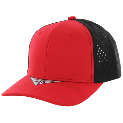 815DP | PERFORATED HAT - Red/Black