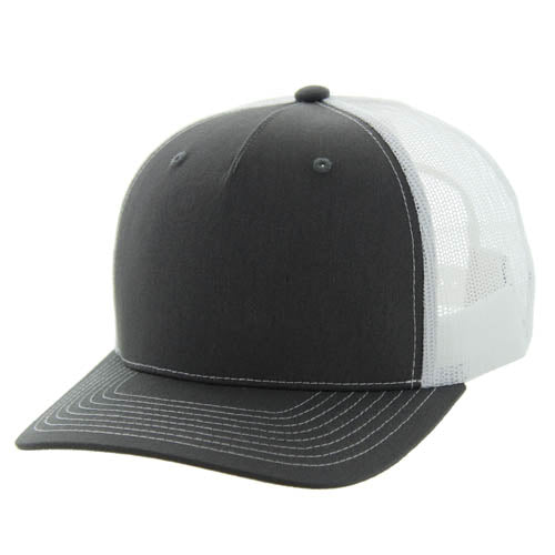 815FT | 5 PANEL TRUCKER HAT - Charcoal/White