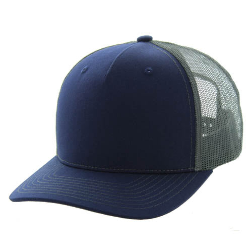 815FT | 5 PANEL TRUCKER HAT - Navy/Charcoal