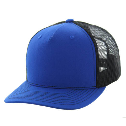 815FT | 5 PANEL TRUCKER HAT - Royal/Black
