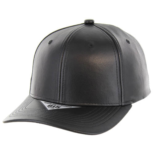 815PU | PU LEATHER HAT - Black