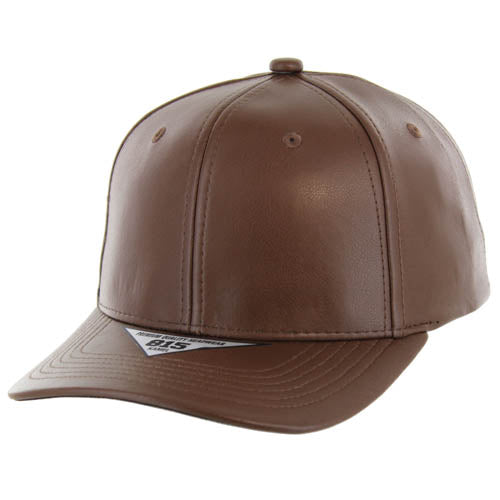 815PU | PU LEATHER HAT - Brown
