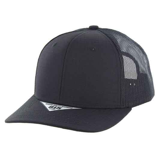 815RST | RIPSTOP TRUCKER HAT - Black