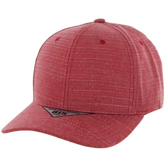 K815SL , 6 PANEL, SLIGHT CURVE VISOR SLAB HAT , BURGUNDY