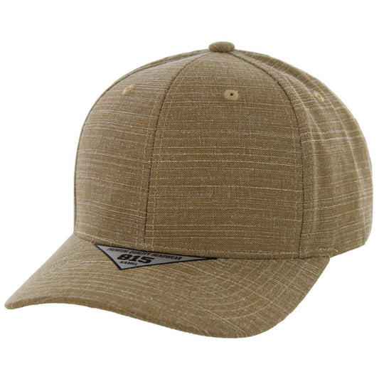 K815SL , 6 PANEL, SLIGHT CURVE VISOR SLAB HAT , CARAMEL