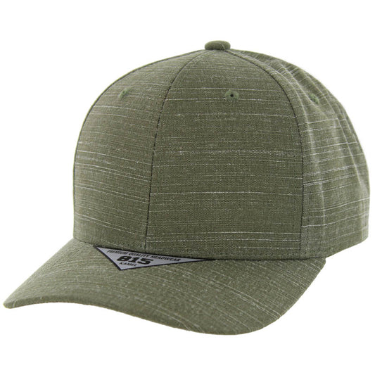 K815SL , 6 PANEL, SLIGHT CURVE VISOR SLAB HAT , OLIVE