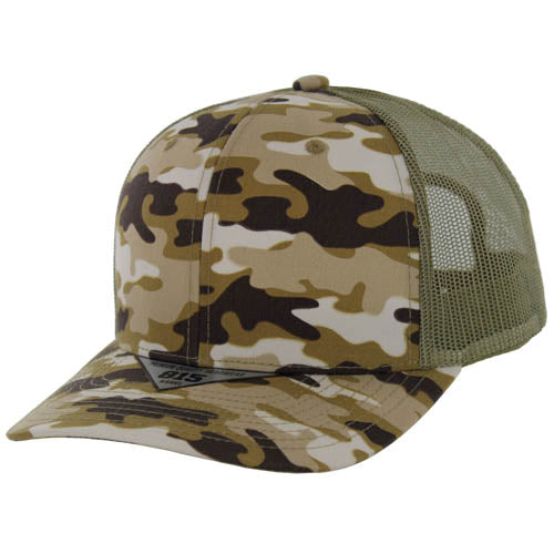 815T | TRUCKER HAT - K.Desert Camo/Khaki