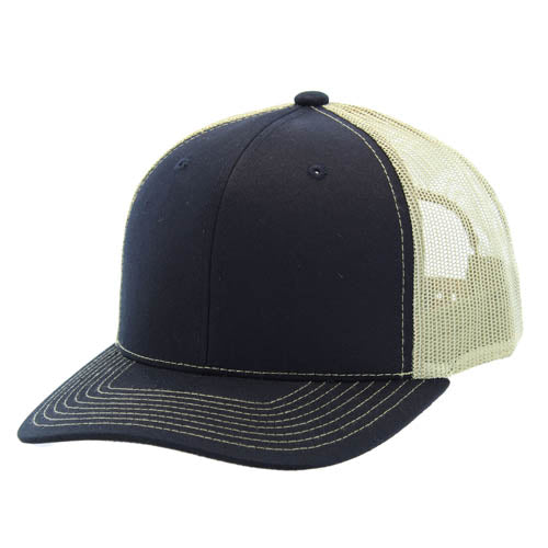 815T | TRUCKER HAT - Black/Khaki