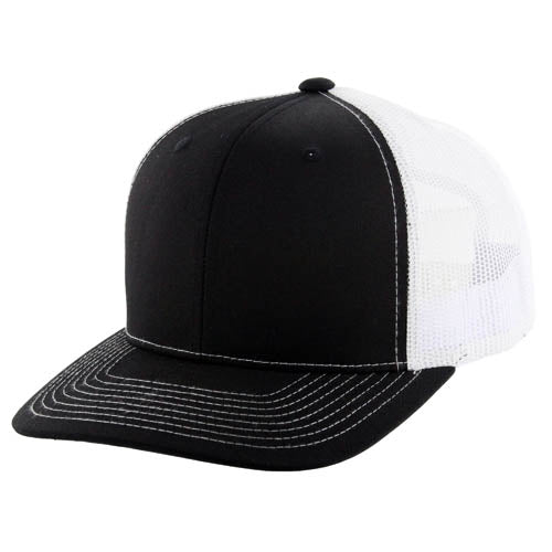 815T | TRUCKER HAT - Black/White
