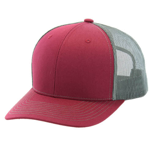 815T | TRUCKER HAT - Burgundy/Charcoal