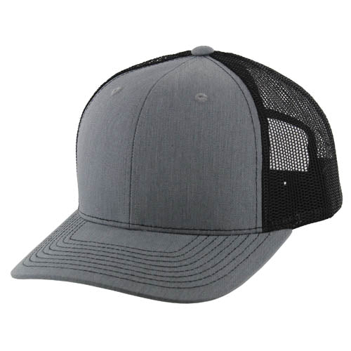 815T | TRUCKER HAT - Heather Grey/Black