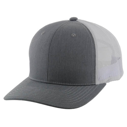 815T | TRUCKER HAT - Heather Grey/White