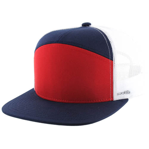 707T | TRUCKER HAT - Red/Navy/White